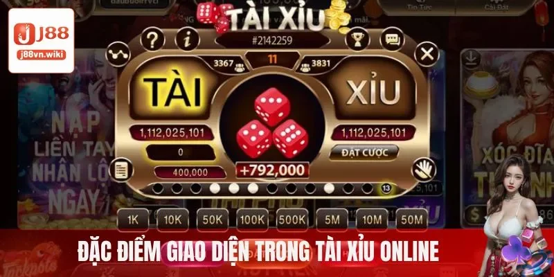 Đặc điểm giao diện trong tài xỉu online