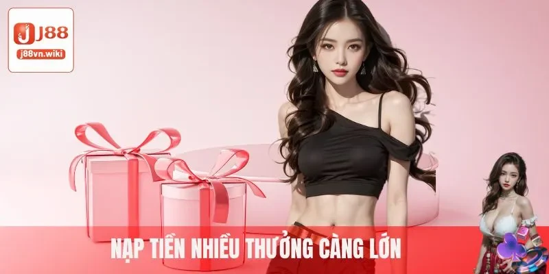 Nạp tiền nhiều thưởng càng lớn