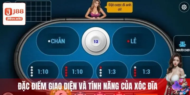 Đặc điểm giao diện và tính năng của xóc đĩa online