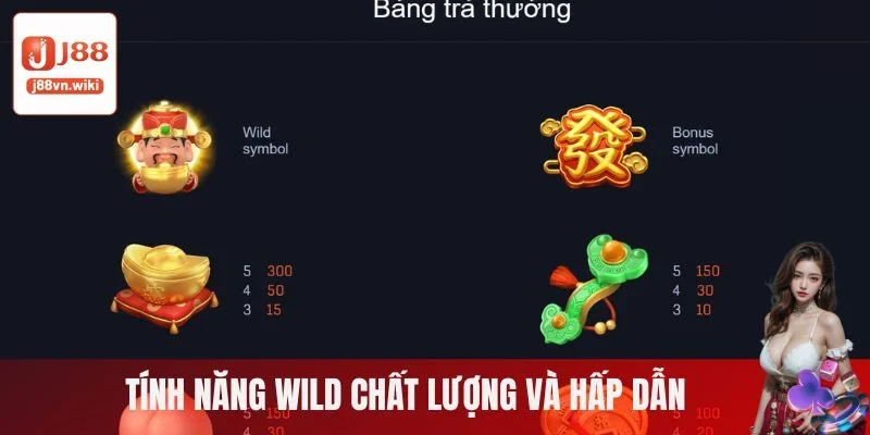 Tính năng wild chất lượng và hấp dẫn